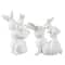Glitzhome® Set of 2 Easter Resin Bunny Mom and Baby Table Decor